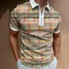 Estilo Old Money Camisa Polo Casual de Manga Corta con Cuello de Solapa Transfronteriza Verano
