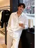 Camisa de Manga Larga para Hombre Primavera Otoño 2026 Nueva Simple Casual Color Sólido Holgada Camisa de Negocios Talla Grande Tacto de Alta Gama Camisa con Cuello
