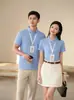 Nueva Camisa Polo Delgada de Moda con Cuello sin Costuras, Estilo Veraniego para Hombres y Mujeres, Mangas Cortas, Se Puede Estampar con Logo