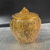 Jarra de Cobre Auspiciosa de Latón Antiguo con Dragón y Fénix Tarro de Té Colección de Cobre Antiguo Decoración del Hogar Artesanías Adornos Venta al por Mayor