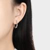 Aretes de Bambú Nicho Simples Elegantes Estilo Ins Coreano Aretes de Acero al Titanio Chapados en Oro Versátiles Elegantes a la Moda