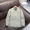 Chengye Impermeável à Prova de Vento Outono-Inverno Masculina Honeycomb Tech Fleece Gola Alta Softshell Jaqueta 13136