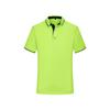 Manga curta 200g gelo fresco algodão inter-cor lapela secundária camisa polo logotipo palavra personalizado empresa roupas publicidade camisa bordado