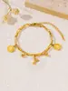 [Aço Titânio Não Desbota] Pulseira Rainha Popular do Douyin com Letras, Indústria Pesada, Banhada a Ouro 18K e Versátil, Venda Direta da Fábrica