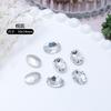 Diamantes para Uñas Blanco Especiales de Forma Puntiaguda con Fondo Plano Transfronterizos, Gotas de Agua Marquise Transparentes Brillantes, Pedrería Ovalada, Joyería para Uñas Portátil al por Mayor