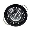 Fabricante Fonte Aço Inoxidável Prato Redondo para Churrasco Criativo Prato de Frutos do Mar com Alças Duplas Prato para Bife Prato para Frango Grelhado Prato para Batatas Fritas com Filtro