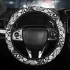 Cubierta de volante elástica de lino al por mayor para comercio exterior sin anillo interior, cubierta de volante de estilo étnico con banda elástica para comercio transfronterizo