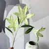 Nuevas Flores Artificiales de Narciso y Lirio 3D, Flores Artificiales para Salones de Banquetes de Bodas, Arreglos Florales para Pasillos de Bodas, Flores de Seda