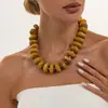 Joias Transfronteiriças Europeias e Americanas Doce Cool Menina Apimentada Cor de Doce Colar de Contas de Resina Versátil Personalidade Colar de Contas Espaçadoras CCB