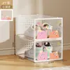 Caja de zapatos transparente a prueba de polvo y engrosada para dormitorios y apartamentos pequeños de alquiler, estante para zapatos que ahorra espacio, zapatero simple