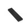 Disipador de calor de aluminio 40*14*6mm negro oxidado tira de disipación de calor perfil de aluminio bloque de disipación de potencia radiador disipador de calor