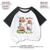 Camiseta de Manga Corta Kapibala para Niños Verano 2025 Nuevo Estilo Tops de Media Manga para Niñas Ropa de Verano para Niños de Algodón 9