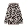 Aliexpress Saw Sitio Independiente Nueva Sudadera con Capucha de Punto Jacquard Estampado de Leopardo Estilo Callejero Europeo y Americano para Mujer 2142195