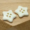 Botones de Estrella Lindos Más Vendidos, Materiales de Botones de Resina de Estrella de Cinco Puntas de Cuatro Agujeros de Alta Calidad para Manualidades DIY, Botones para Ropa de Muñecas