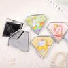 En Stock, Varios Estilos de Espejos de Mano Femeninos, Pequeños Espejos Creativos con Cierre de Mariposa, Espejos de Maquillaje Plegables Irregulares de Doble Cara