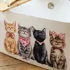 Pegatinas de Pared de Gato Lindas Transfronterizas para Dormitorio, Sala de Estar, Entrada, Decoración de Pared de Fondo, Pegatinas Embellecedoras