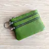 Explosiones Europeas y Americanas Billetera de Monedas de Cuero Genuino para Dama Bolso con Cremallera para Llaves de Casa Bolso Multifuncional para Tarjetas Monedas Monedas Monedas Bolso al por Mayor