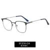 91374 Venta Directa de Fábrica Exportación Gafas Metálicas para Hombre Anti Luz Azul Gafas con Montura Clásica de Ceja Gafas de Moda