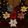 Atacado Amazon vermelho ouro rosa prata decoração de árvore de Natal Phnom Penh flor artificial guirlanda de Natal acessórios flor artificial falsa