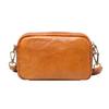 Bolso retro simple para hombre de cuero curtido vegetal bolso de hombro de moda de piel de vaca bolso cruzado moderno de cuero genuino bolso cuadrado pequeño para mujer bolso panecillo