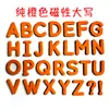 Adesivos magnéticos de letras inglesas vermelhas e azuis para crianças, magnéticos, inglês, vogais e consoantes magnéticas, ortografia natural, materiais didáticos, atacado no local