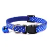 1cm suministros para mascotas collar para perro tela decorativa con Campana hebilla de plástico gato anti-pérdida