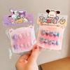 Uñas Postizas de Dibujos Animados para Niños para Niñitas Gelatina Removible Calcomanías de Uñas para Niñas Regalo Juguetes Calcomanías de Uñas