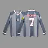 Jersey Retro Manga Larga Uniforme de Fútbol Beckham Zidane Messi C Ronaldo Jersey Clásico