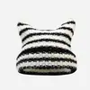Gorro de Tricô com Circunferência de Cabeça Grande, Gorro de Veludo Leite de Inverno para Mulheres, Touca Espessada, Rosto Pequeno, Quente, Estilo Branco e Suave