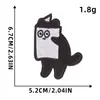 Patches de Bordado Computadorizado Patches de Desenho Animado Patches de Tecido Bordado Patches Termocolantes para Roupas Patches Adesivos Gato Gato Preto Diário Uso Diário