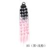 Peluca de cola de caballo con forma de burbuja y linterna, trenza grande para mujer, trenza retorcida, trenza navideña a mano
