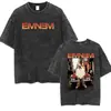 Transfronterizo 90sRapperEminemGiraMundialMúsicaGráficoCamisetasHombre