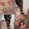 Pinza lateral para el pelo rosa melocotón de niña estilo Ins linda mini pequeña pinza de agarre pinza trenzada adornada accesorio para la cabeza