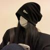 Sombrero de Mujer Otoño e Invierno 2024 Nuevo Cálido Montón Combinable Que Afina el Rostro Pequeño Baotou Sombrero de Luna Protección para las Orejas Tejido Sombrero para el Frío