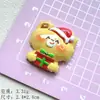 Acessórios de Resina de Menina de Natal Desenho Animado Cola de Creme DIY Presilhas de Cabelo Elásticos de Cabelo Materiais para Decoração de Tamanco Laço
