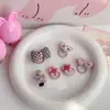 Goma para el pelo dulce coreana para niños, banda para el pulgar con diseño de animal y flor, no daña el pelo, lindo juego de diademas para bebé