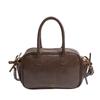 Bolso Boston retro portátil para mujer, nuevo bolso bandolera de hombro de moda 2024, estilo coreano, tipo almohada Maillard