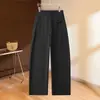 Pantalones de trabajo de talle alto, adelgazantes y fluidos para mujer, nueva colección otoño 2026, corte holgado, versátiles, de pierna recta, de pierna ancha, pantalones casuales