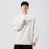 Sudadera Juvenil con Diseño de Estampado de Letras de la NASA Primavera y Otoño Marca de Moda Americana Holgada Casual Top Falso de Dos Piezas para Hombre