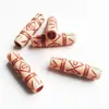 Acrílico Padrão Retrô Tambor Médio Contas Tubo Longo Contas DIY Acessórios para Joias Materiais Artesanais Contas Soltas Outros