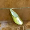 Zapatos de abuela retro simples de color liso estilo coreano para mujer, nuevo modelo 2026, bailarinas de tacón para ir al trabajo