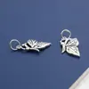 Joyas de Plata de Ley S925 Accesorios Colgantes Colgante de Mariposa de Plata Tailandesa Joyería Hecha a Mano DIY Accesorios de Materiales con Cuentas