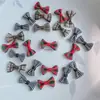 Disponibilidad del fabricante Pajarita Mini Cuadros Escoceses Ultra Pequeña Ropa para Muñeca Pajarita Pequeña Accesorio DIY Estilo Pequeño Chanel