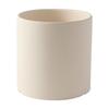 Vaso de flores de cerâmica queimada simples, lobo verde, vaso carnudo, vaso de cerâmica grossa branca, orquídea, diâmetro grande com bandeja