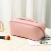 Bolsa de Cosméticos para Mujer Portátil de Gran Capacidad con Asa para Labiales Bolsa de Almacenamiento de Artículos de Tocador de Viaje de Gama Alta Compartimentada Sensación de Lujo