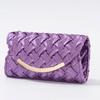 Nuevo Bolso de Cena Transfronterizo, Bolso de Noche Versátil para Vestido Color Champán, Exquisito Bolso Nupcial Plisado, Bolso Clutch, Bolso Cheongsam