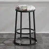 Taburete Alto de Tres Anillos Extra Grueso, Taburete Alto de Barra, Silla Alta para Adultos en Casa, Silla de Mostrador, Taburete Alto de Lujo Ligero para Arcade, Taburete Redondo