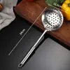 Chef de Hotel Cocinando Utensilios de Cocina de Acero Inoxidable Cuchara para Gachas Casera Cuchara para Arroz Tenedor para Carne Juego de Seis Espátulas Sartén Antiadherente