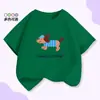 Camisetas de Algodón Puro de Manga Corta para Niños y Niñas, Tops de Verano Modernos de Corte Holgado con Estilo para Niños Mayores, Venta al por Mayor