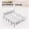 Cama plegable cama individual adulto simple 1.2 metros hogar cama pequeña 1.5 metros doble cama engrosada dormitorio tablero duro cama de arte en hierro